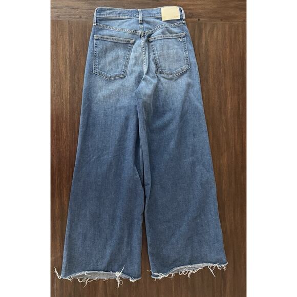 Rag & Bone Wide Leg Jeans Womens 27 Ultra Wide Sofie High Rise Ankle Blue $255 - Picture 2 of 11
